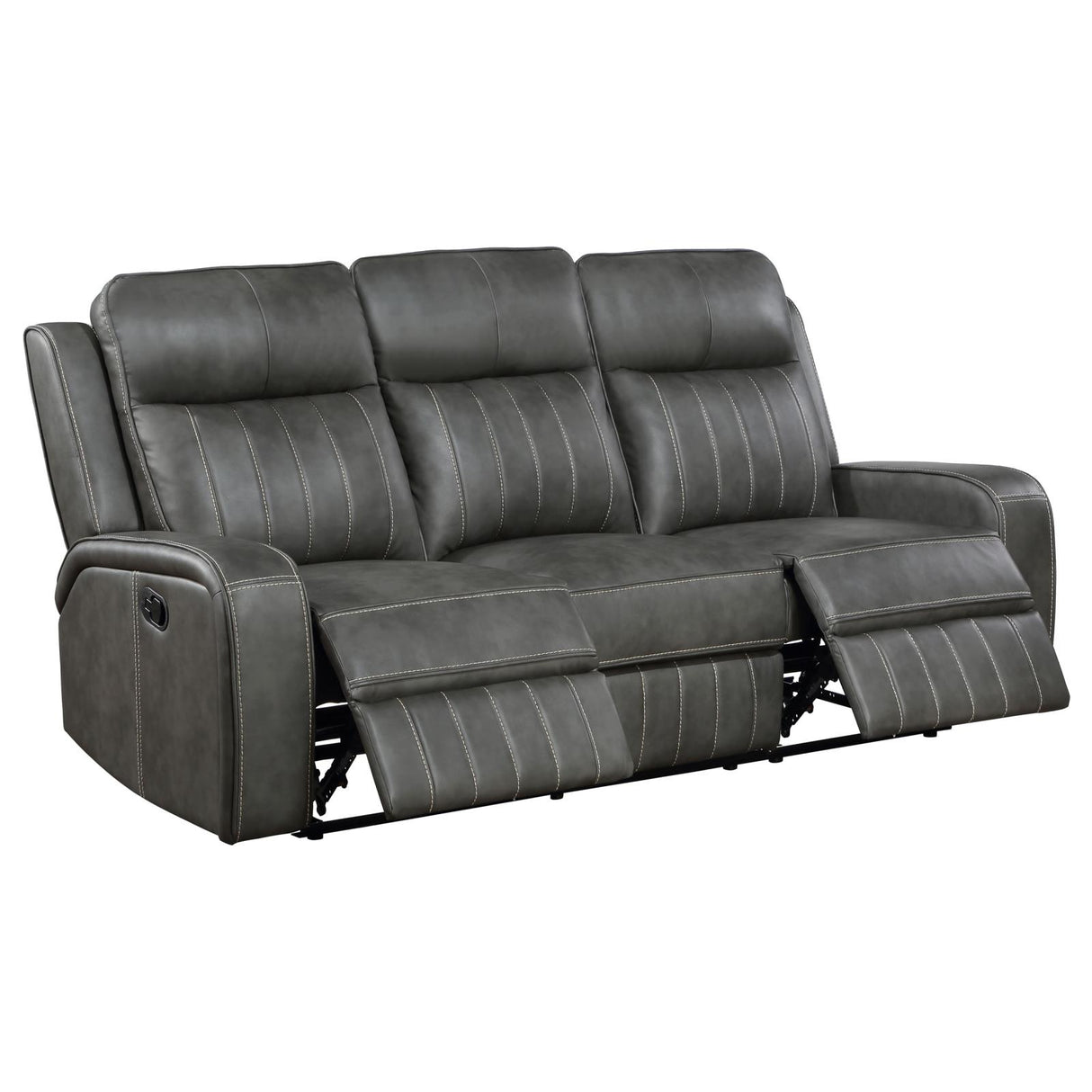 Raelynn Gray 3-Piece Upholstered Motion Reclining Sofa Set from Coaster - Luna Furniture