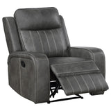 Raelynn Gray 3-Piece Upholstered Motion Reclining Sofa Set from Coaster - Luna Furniture