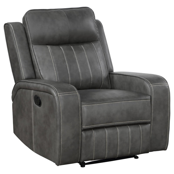Raelynn Gray Upholstered Recliner Chair