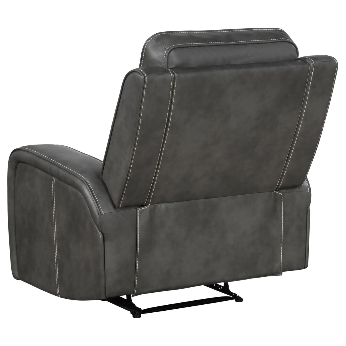 Raelynn Gray Upholstered Recliner Chair from Coaster - Luna Furniture