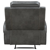 Raelynn Gray Upholstered Recliner Chair from Coaster - Luna Furniture