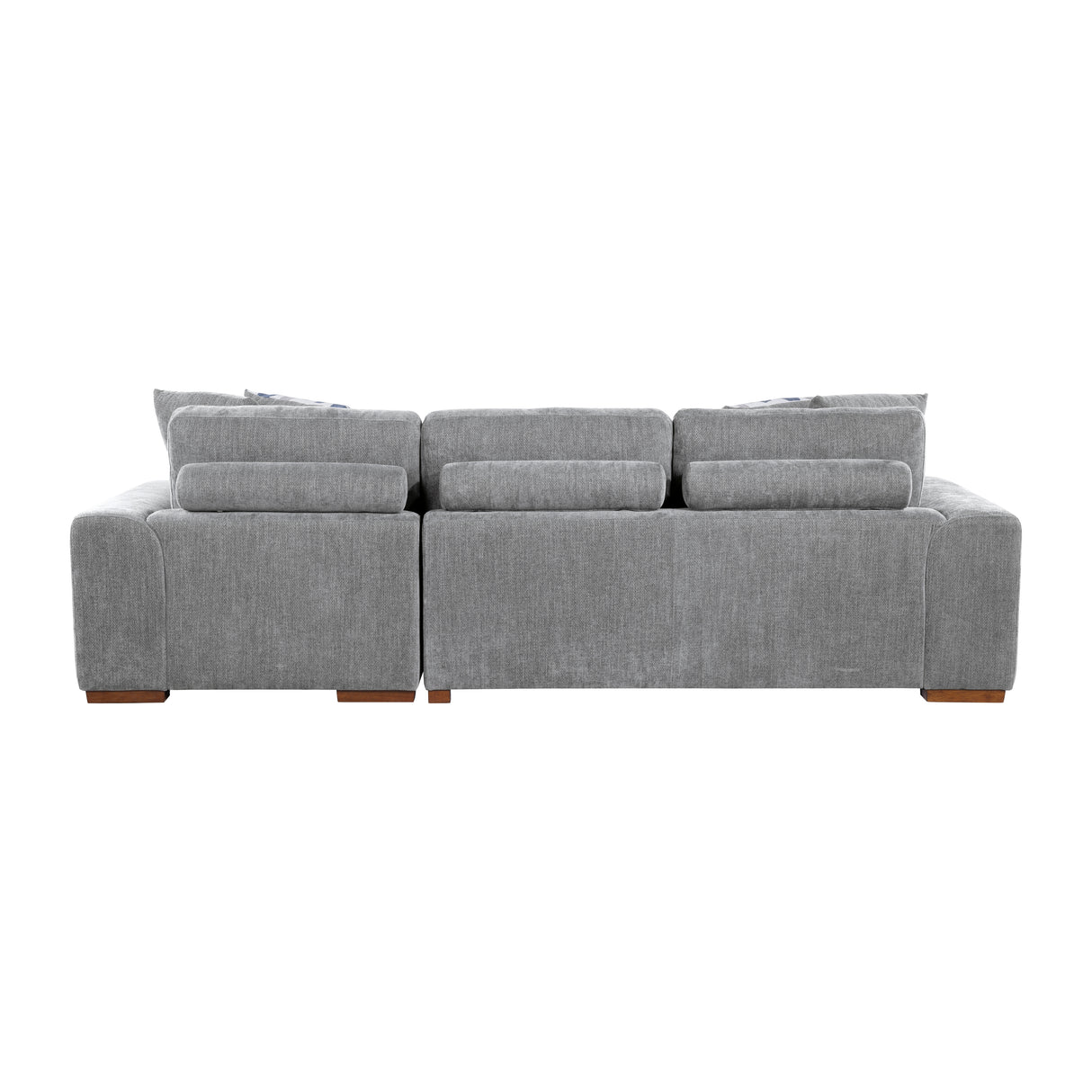 Raife Gray RAF Chaise Sectional with Pull-Out Bed from Homelegance - Luna Furniture