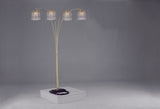 Rain Drop Arc Gold 84" Floor Lamp from Crown Mark - Luna Furniture