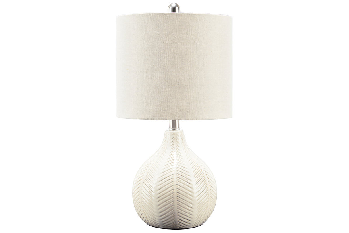 Rainermen Off White Table Lamp from Ashley - Luna Furniture
