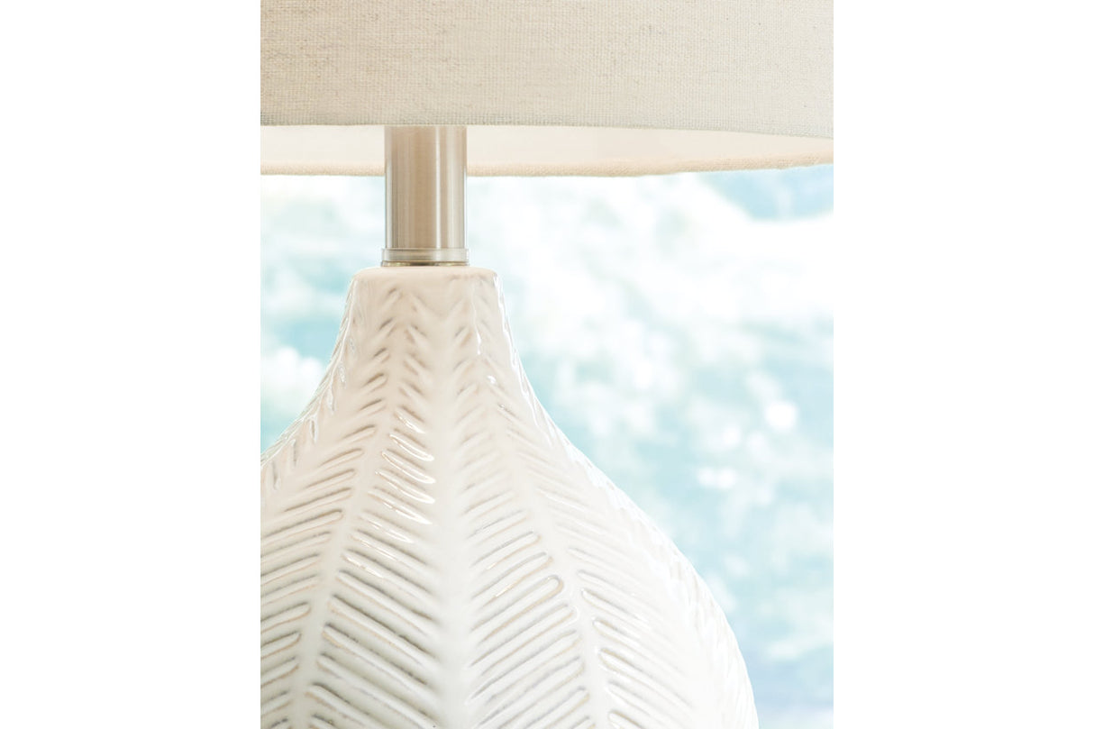 Rainermen Off White Table Lamp from Ashley - Luna Furniture