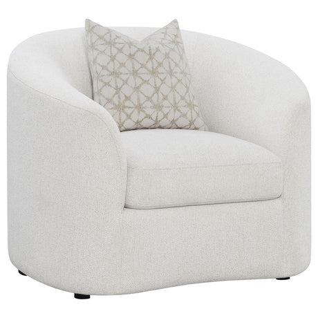 Rainn Latte Upholstered Tight Back Living Room Set from Coaster - Luna Furniture