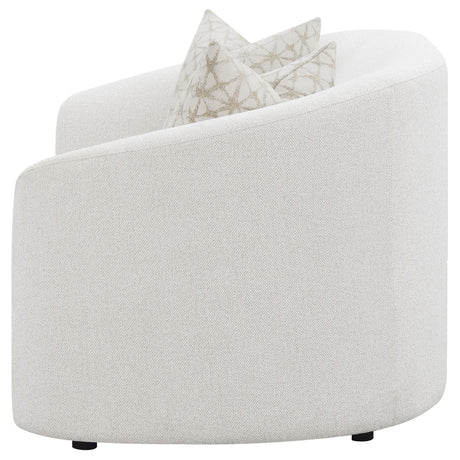 Rainn Latte Upholstered Tight Back Loveseat from Coaster - Luna Furniture
