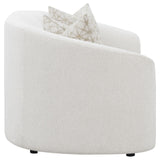 Rainn Latte Upholstered Tight Back Loveseat from Coaster - Luna Furniture
