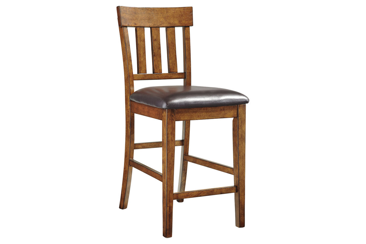 Ralene Medium Brown Counter Height Barstool, Set of 2 from Ashley - Luna Furniture
