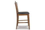 Ralene Medium Brown Counter Height Barstool, Set of 2 from Ashley - Luna Furniture