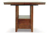 Ralene Medium Brown Counter Height Dining Extension Table from Ashley - Luna Furniture