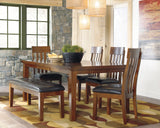 Ralene Medium Brown Extendable Dining Set from Ashley - Luna Furniture