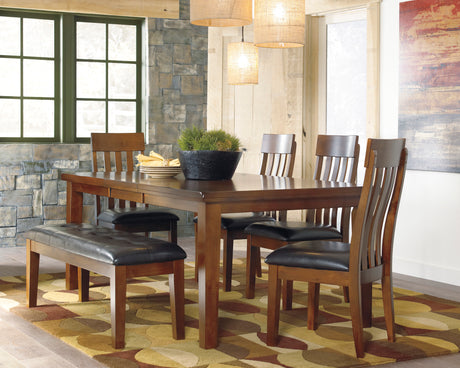 Ralene Medium Brown Extendable Dining Set from Ashley - Luna Furniture