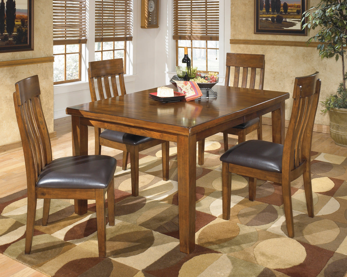 Ralene Medium Brown Extendable Dining Set from Ashley - Luna Furniture