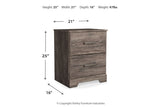 Ralinksi Gray Nightstand from Ashley - Luna Furniture