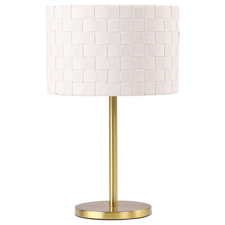 Ramiro Gold Drum Shade Buffet Table Lamp from Coaster - Luna Furniture