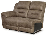 Ravenel Fossil Left-Arm Facing Power Reclining Loveseat from Ashley Furniture - Luna Furniture