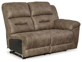 Ravenel Fossil Right-Arm Facing Power Reclining Loveseat from Ashley Furniture - Luna Furniture
