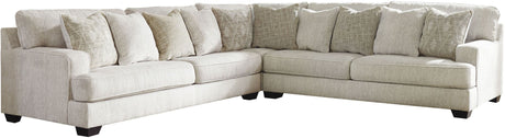 Rawcliffe Parchment 3-Piece Sectional from Ashley - Luna Furniture