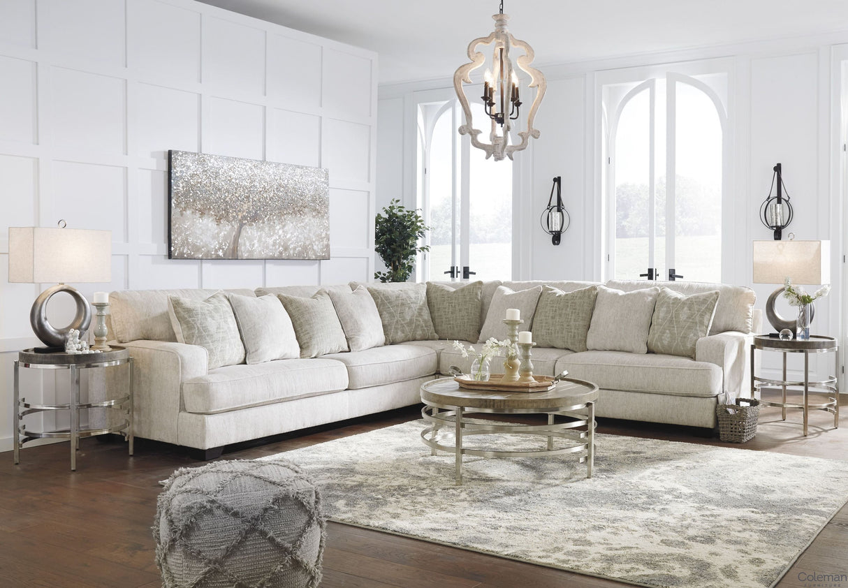 Rawcliffe Parchment 3-Piece Sectional from Ashley - Luna Furniture