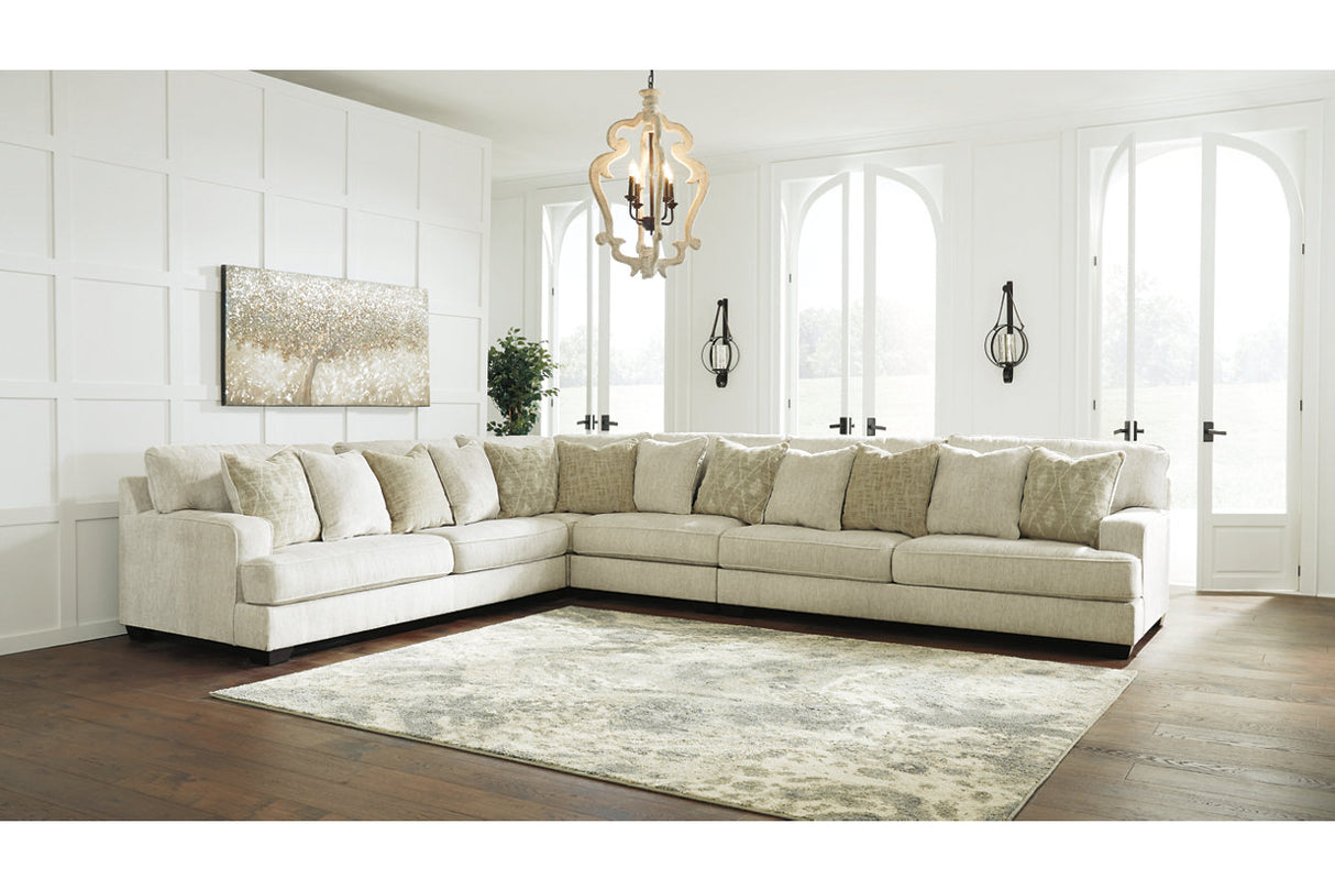 Rawcliffe Parchment 4-Piece Sectional from Ashley - Luna Furniture