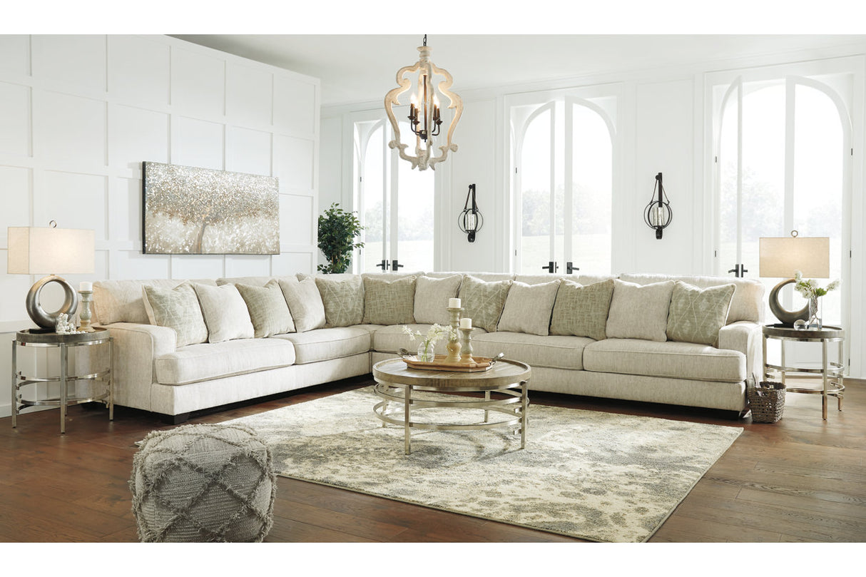 Rawcliffe Parchment 4-Piece Sectional from Ashley - Luna Furniture