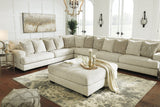 Rawcliffe Parchment Oversized Accent Ottoman from Ashley - Luna Furniture