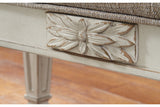 Realyn Antique White Accent Bench from Ashley - Luna Furniture