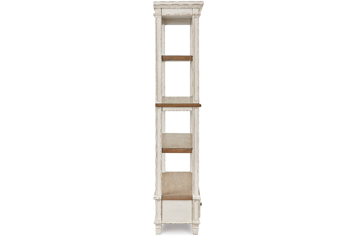 Realyn Brown/White 75" Bookcase from Ashley - Luna Furniture