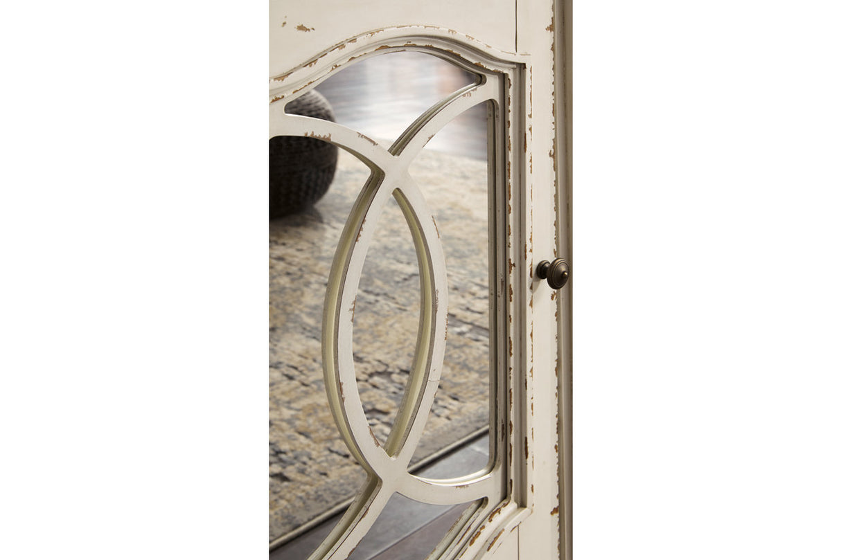 Realyn Chipped White 74" TV Stand from Ashley - Luna Furniture