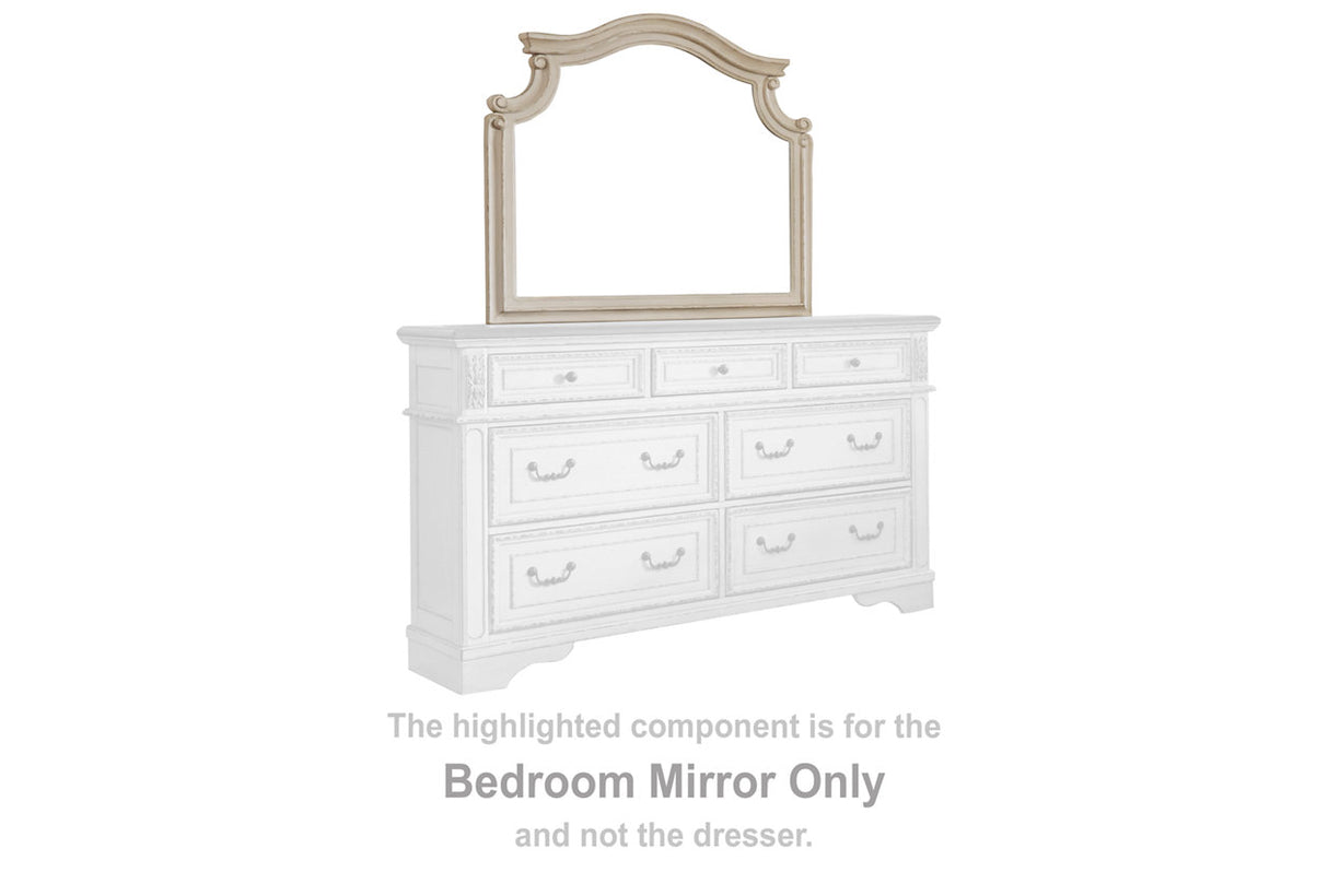Realyn Chipped White Bedroom Mirror (Mirror Only) from Ashley - Luna Furniture