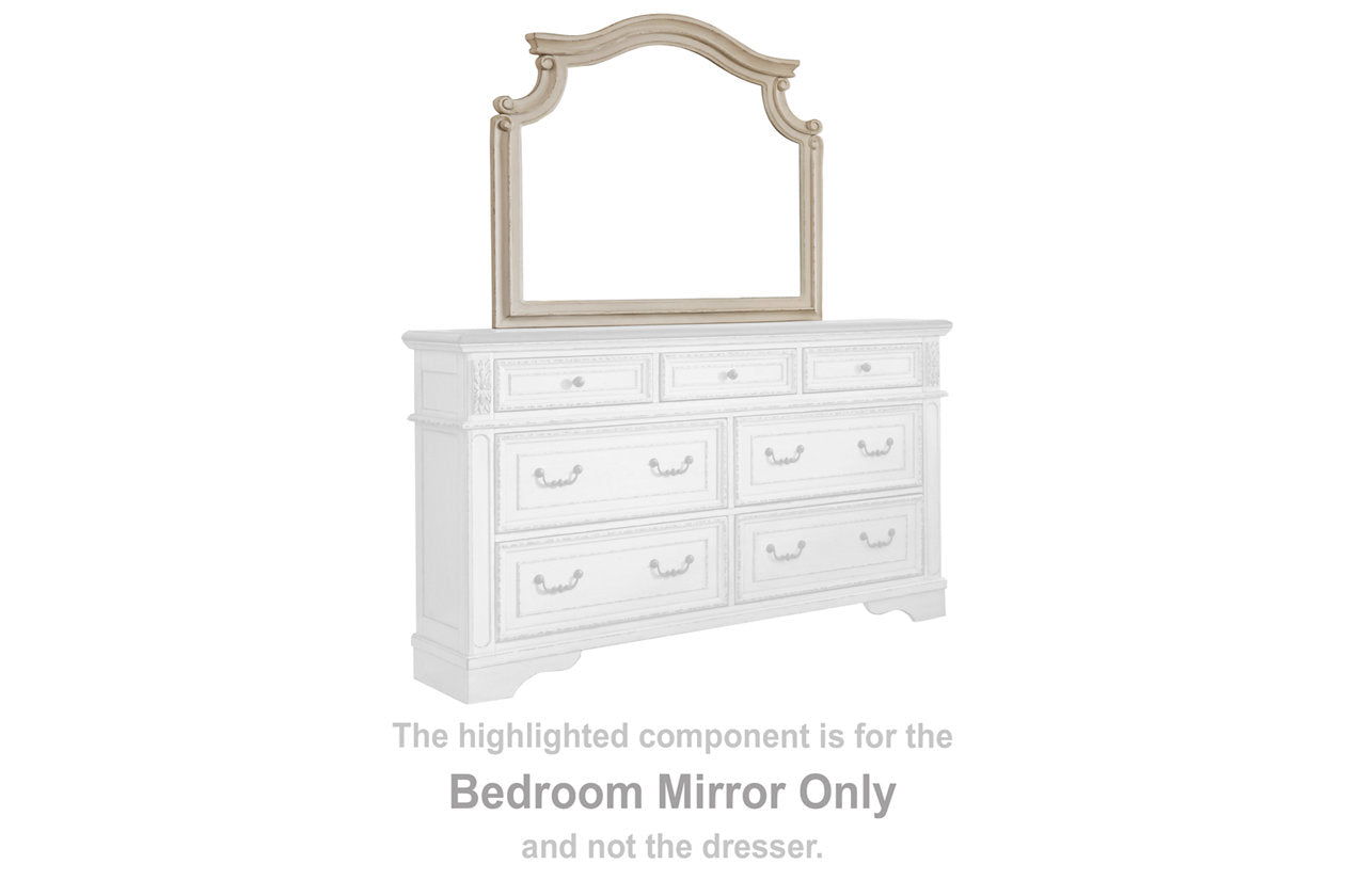 Realyn Chipped White Bedroom Mirror (Mirror Only) from Ashley - Luna Furniture