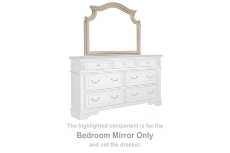 Realyn Chipped White Bedroom Mirror (Mirror Only) from Ashley - Luna Furniture
