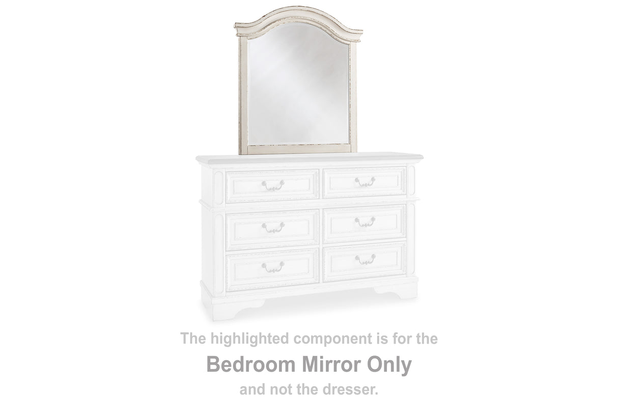 Realyn Chipped White Bedroom Mirror (Mirror Only) from Ashley - Luna Furniture
