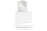 Realyn Chipped White Bedroom Mirror (Mirror Only) from Ashley - Luna Furniture