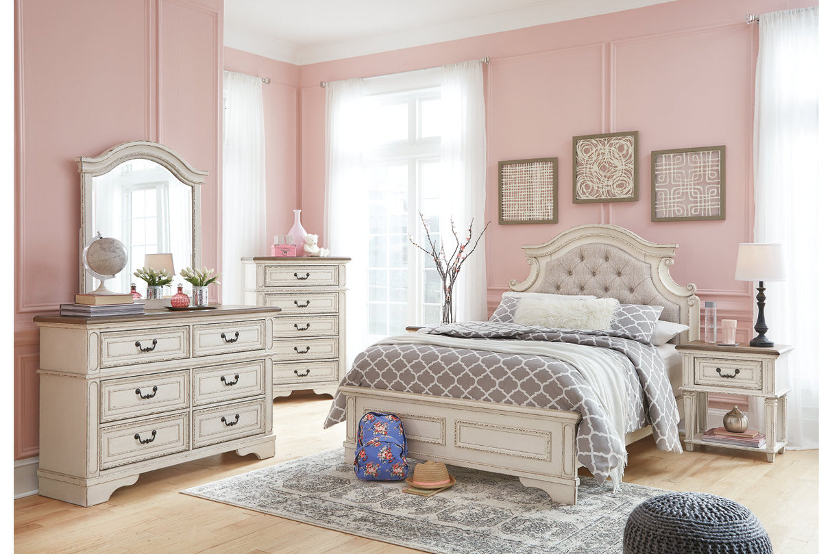Realyn Chipped White Chest of Drawers from Ashley - Luna Furniture