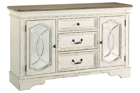 Realyn Chipped White Dining Server from Ashley - Luna Furniture