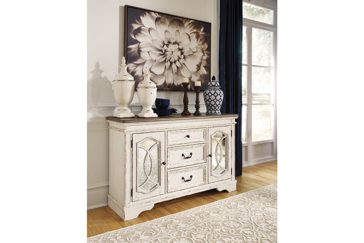 Realyn Chipped White Dining Server from Ashley - Luna Furniture