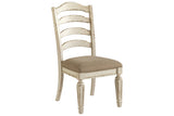 Realyn Chipped White Ladder Dining Chair, Set of 2 from Ashley - Luna Furniture