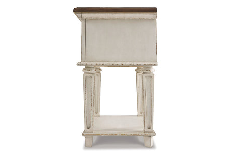 Realyn Chipped White Nightstand from Ashley - Luna Furniture