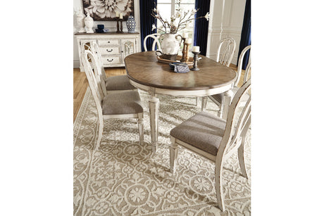 Realyn Chipped White Ribbon Dining Chair, Set of 2 from Ashley - Luna Furniture