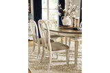 Realyn Chipped White Ribbon Dining Chair, Set of 2 from Ashley - Luna Furniture