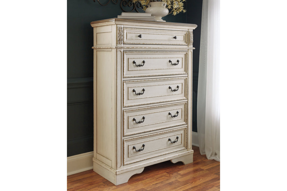 Realyn Two-tone Chest of Drawers from Ashley - Luna Furniture