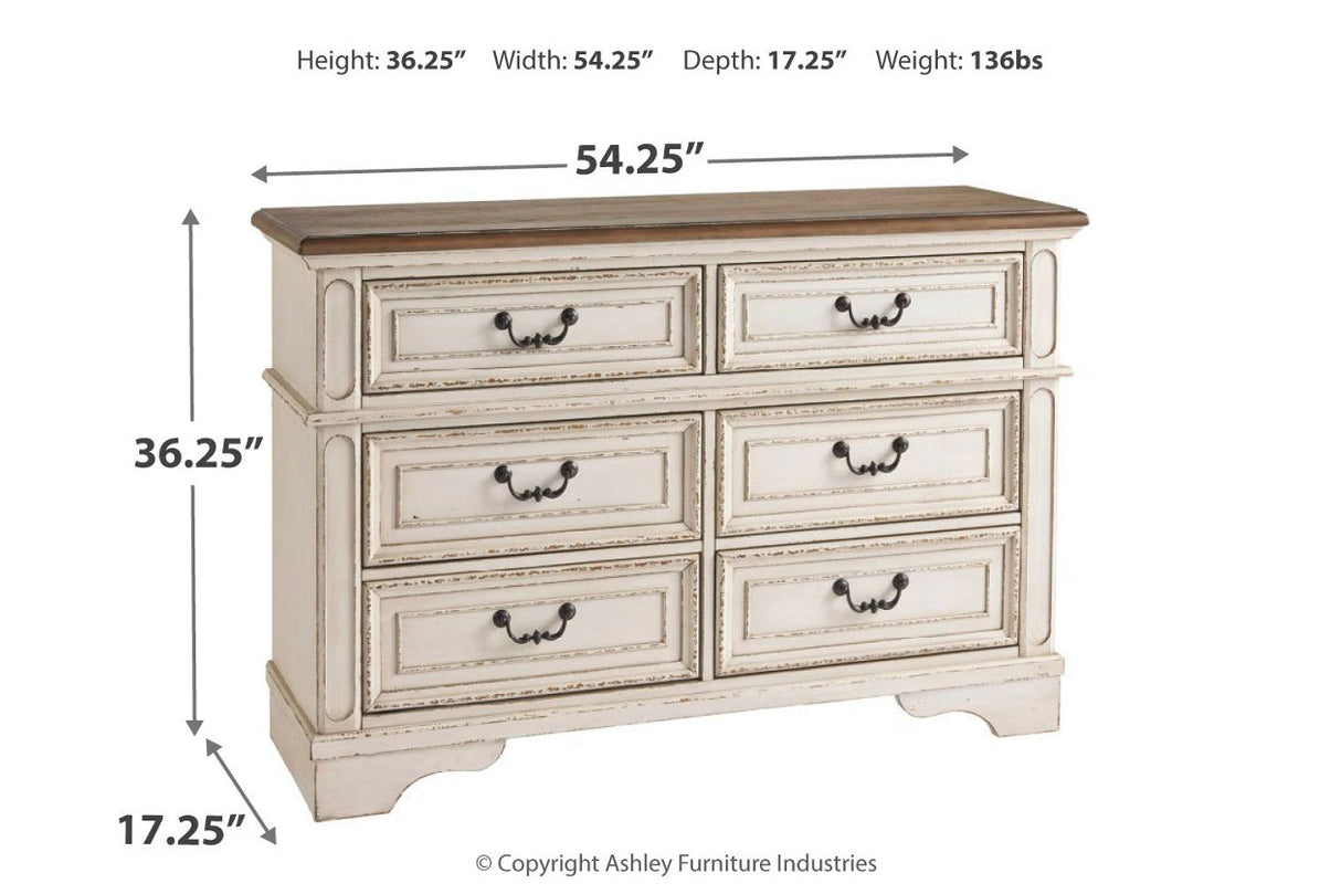 Realyn Two-tone Dresser from Ashley - Luna Furniture