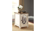 Realyn White/Brown Chairside End Table from Ashley - Luna Furniture