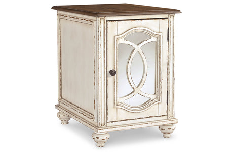 Realyn White/Brown Chairside End Table from Ashley - Luna Furniture