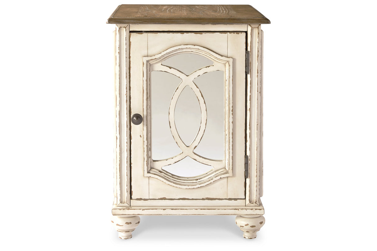 Realyn White/Brown Chairside End Table from Ashley - Luna Furniture