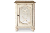 Realyn White/Brown Chairside End Table from Ashley - Luna Furniture