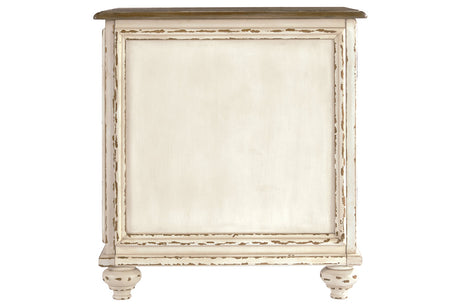Realyn White/Brown Chairside End Table from Ashley - Luna Furniture
