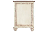 Realyn White/Brown Chairside End Table from Ashley - Luna Furniture